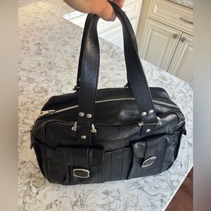 Vintage Armani Exchange Leather Satchel